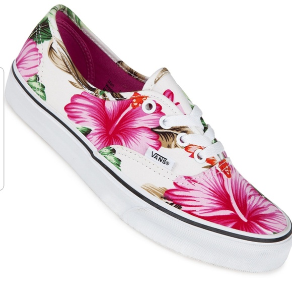 hawaiian flower vans